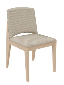 Chaise rembourrée 4 pieds Soline